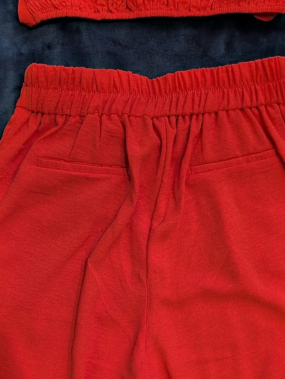 monteau los angeles Red Wide Leg Set Size Small - Picture 10 of 11
